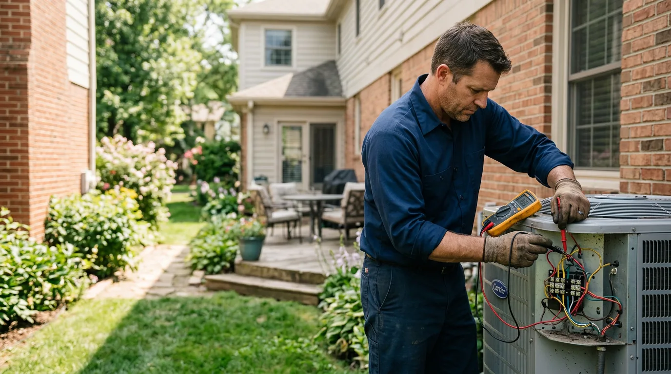 HVAC technician working near Fort Plain, NY